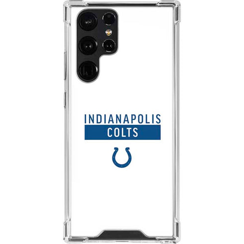 NFL Indianapolis Colts White Performance Series Galaxy S24 Ultra Clear Case