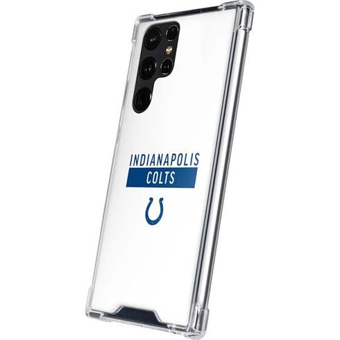 NFL Indianapolis Colts White Performance Series Galaxy S24 Ultra Clear Case