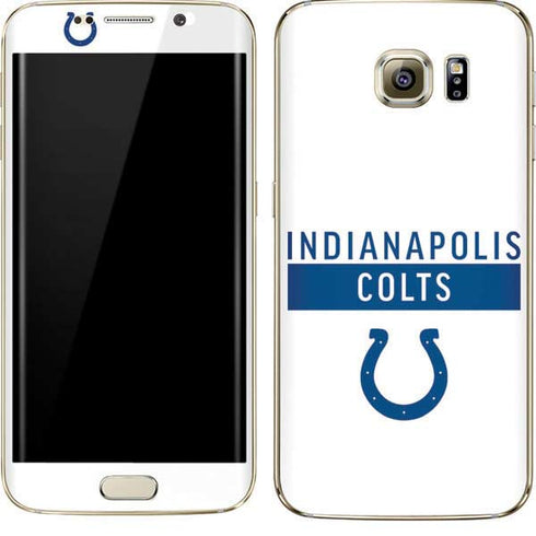 NFL Indianapolis Colts White Performance Series Galaxy S7 Edge Skin