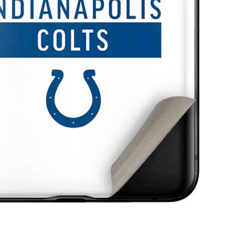 NFL Indianapolis Colts White Performance Series Galaxy Z Flip Skin