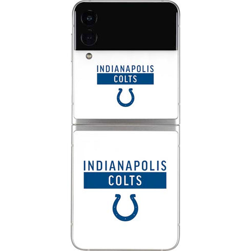 NFL Indianapolis Colts White Performance Series Galaxy Z Flip3 5G Skin