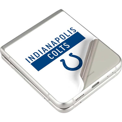 NFL Indianapolis Colts White Performance Series Galaxy Z Flip3 5G Skin