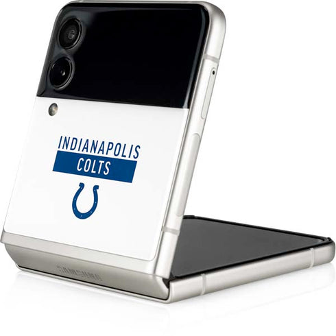 NFL Indianapolis Colts White Performance Series Galaxy Z Flip3 5G Skin
