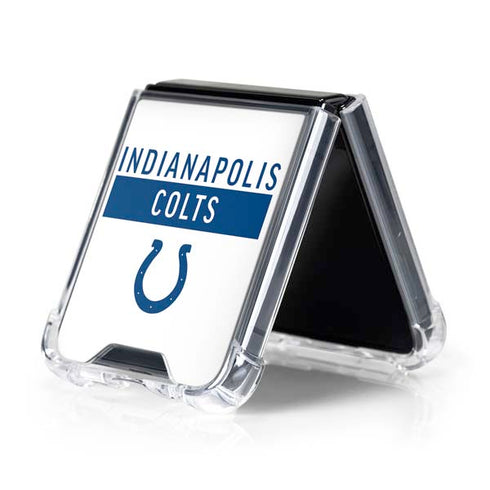 NFL Indianapolis Colts White Performance Series Galaxy Z Flip5 5G Clear Case