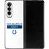 NFL Indianapolis Colts White Performance Series Galaxy Z Fold3 5G Skin