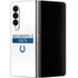 NFL Indianapolis Colts White Performance Series Galaxy Z Fold4 5G Skin