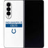 NFL Indianapolis Colts White Performance Series Galaxy Z Fold4 5G Skin