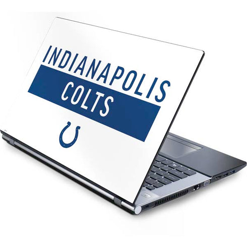 NFL Indianapolis Colts White Performance Series Generic Laptop Skin