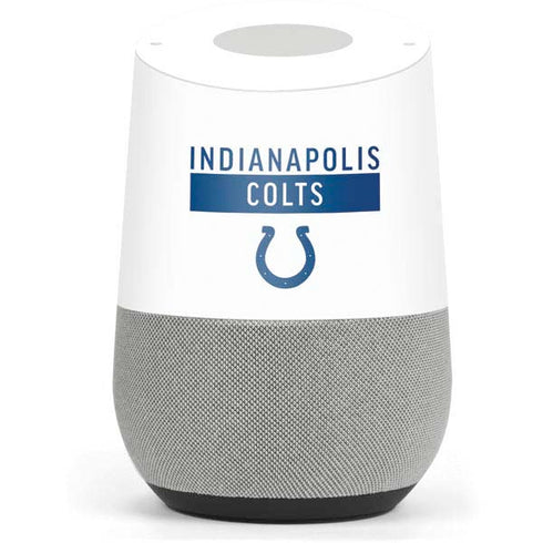 NFL Indianapolis Colts White Performance Series Google Home Skin