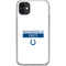 NFL Indianapolis Colts White Performance Series iPhone 11 Clear Case