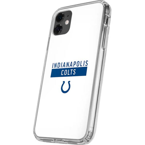 NFL Indianapolis Colts White Performance Series iPhone 11 Clear Case