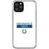 NFL Indianapolis Colts White Performance Series iPhone 11 Pro Clear Case