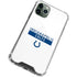 NFL Indianapolis Colts White Performance Series iPhone 11 Pro Max Clear Case