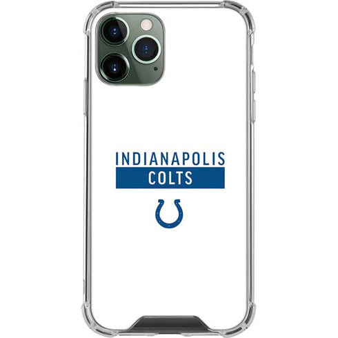 NFL Indianapolis Colts White Performance Series iPhone 11 Pro Max Clear Case