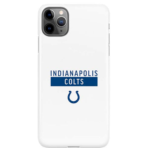 NFL Indianapolis Colts White Performance Series iPhone 11 Pro Max Lite Case