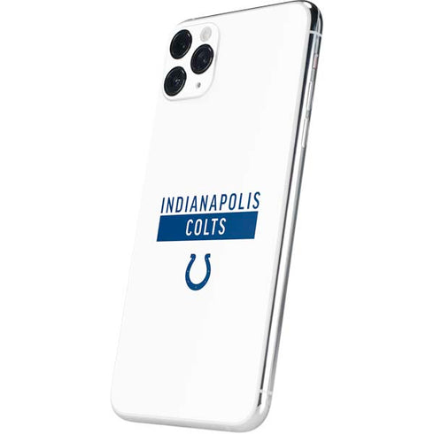 NFL Indianapolis Colts White Performance Series iPhone 11 Pro Max Skin