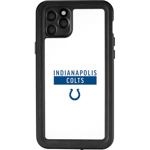 NFL Indianapolis Colts White Performance Series iPhone 11 Pro Max Waterproof Case
