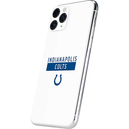 NFL Indianapolis Colts White Performance Series iPhone 11 Pro Skin