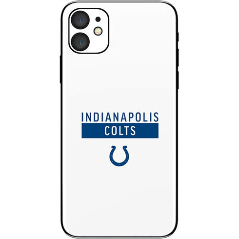 NFL Indianapolis Colts White Performance Series iPhone 11 Skin