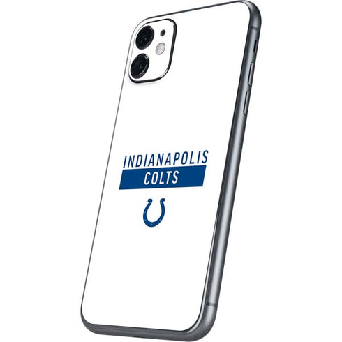 NFL Indianapolis Colts White Performance Series iPhone 11 Skin