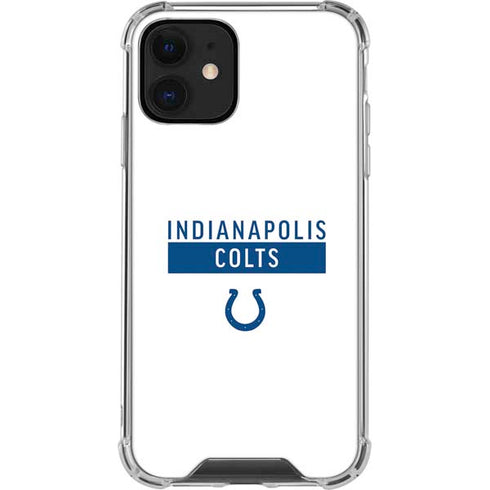 NFL Indianapolis Colts White Performance Series iPhone 12 Clear Case