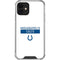 NFL Indianapolis Colts White Performance Series iPhone 12 Clear Case
