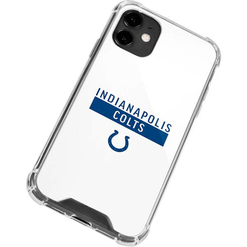 NFL Indianapolis Colts White Performance Series iPhone 12 Clear Case