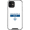 NFL Indianapolis Colts White Performance Series iPhone 12 Mini Clear Case
