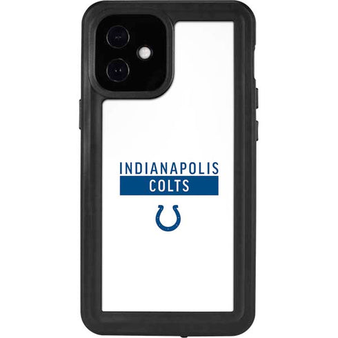 NFL Indianapolis Colts White Performance Series iPhone 12 Mini Waterproof Case