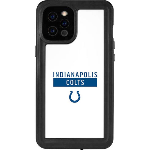NFL Indianapolis Colts White Performance Series iPhone 12 Pro Max Waterproof Case