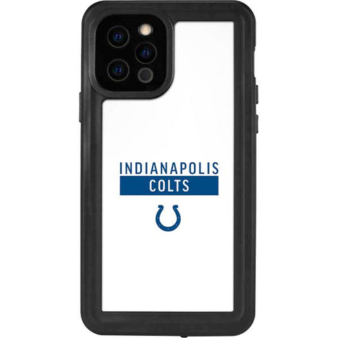 NFL Indianapolis Colts White Performance Series iPhone 12 Pro Waterproof Case