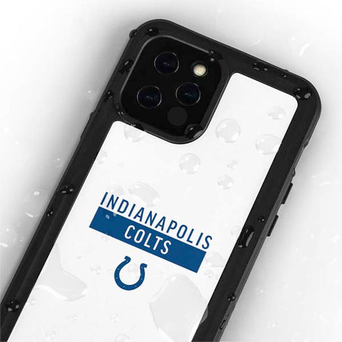 NFL Indianapolis Colts White Performance Series iPhone 12 Pro Waterproof Case