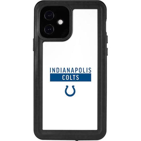 NFL Indianapolis Colts White Performance Series iPhone 12 Waterproof Case