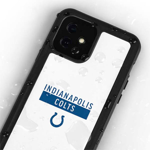 NFL Indianapolis Colts White Performance Series iPhone 12 Waterproof Case