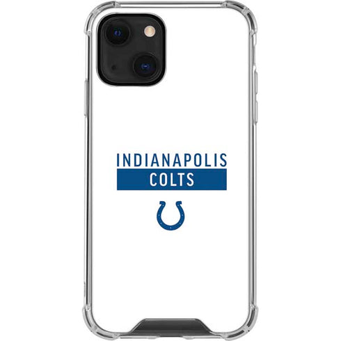 NFL Indianapolis Colts White Performance Series iPhone 13 Clear Case