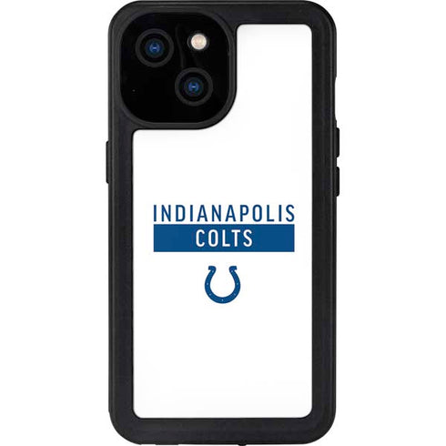 NFL Indianapolis Colts White Performance Series iPhone 13 Mini Waterproof Case