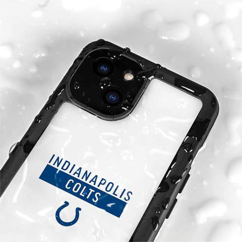 NFL Indianapolis Colts White Performance Series iPhone 13 Mini Waterproof Case