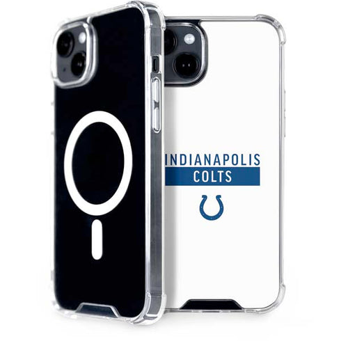 NFL Indianapolis Colts White Performance Series iPhone 15 Plus MagSafe Case