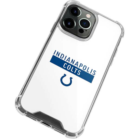 NFL Indianapolis Colts White Performance Series iPhone 15 Pro Clear Case