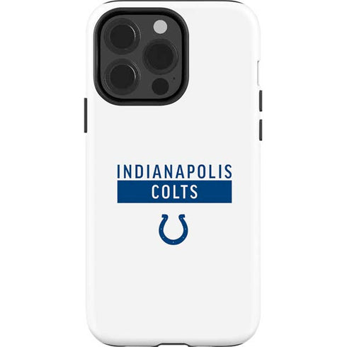 NFL Indianapolis Colts White Performance Series iPhone 15 Pro Impact Case