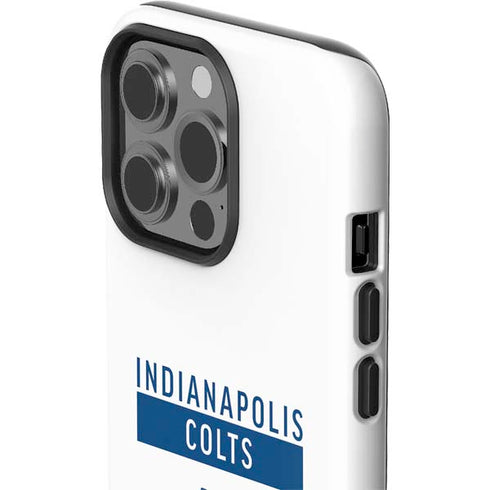 NFL Indianapolis Colts White Performance Series iPhone 15 Pro Impact Case
