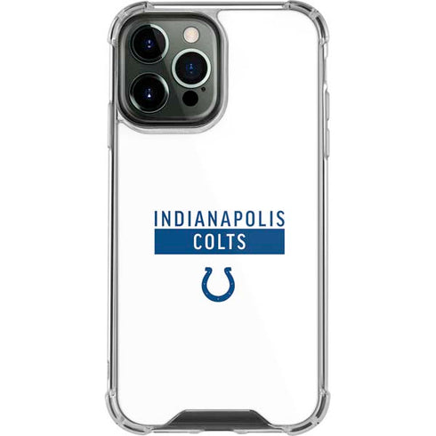 NFL Indianapolis Colts White Performance Series iPhone 15 Pro Max Clear Case