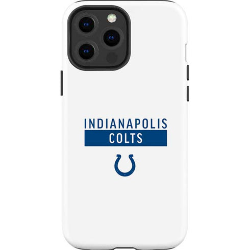 NFL Indianapolis Colts White Performance Series iPhone 15 Pro Max Impact Case