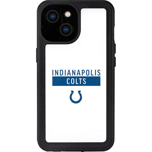 NFL Indianapolis Colts White Performance Series iPhone 15 Waterproof Case