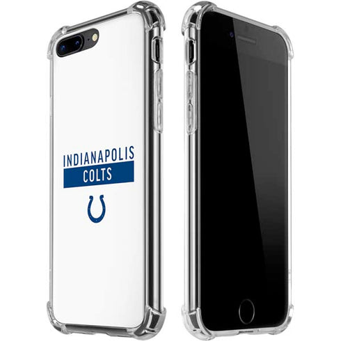 NFL Indianapolis Colts White Performance Series iPhone 7/8 Plus Clear Case