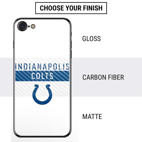 NFL Indianapolis Colts White Performance Series iPhone SE (2nd & 3rd Gen) Skin