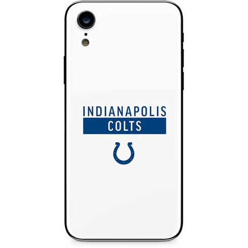 NFL Indianapolis Colts White Performance Series iPhone XR Skin