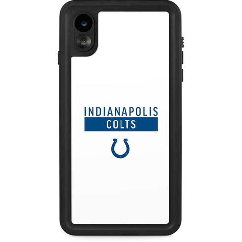 NFL Indianapolis Colts White Performance Series iPhone XR Waterproof Case