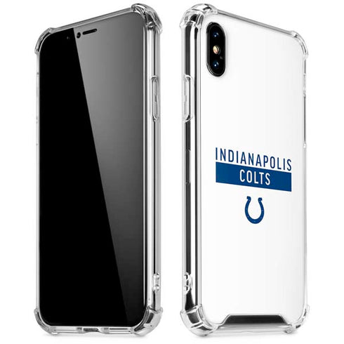 NFL Indianapolis Colts White Performance Series iPhone XS Max Clear Case