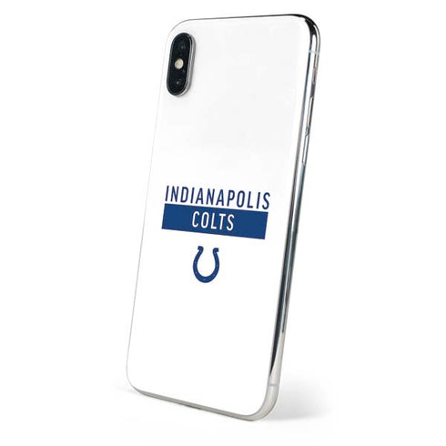 NFL Indianapolis Colts White Performance Series iPhone XS Max Skin